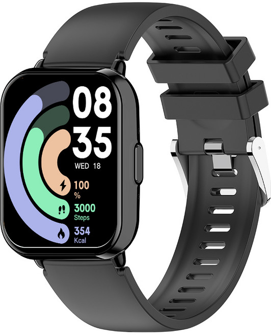 FDUCE Z169 통화가능 블루투스 다기능 스마트 워치, 블랙, 4.8cm