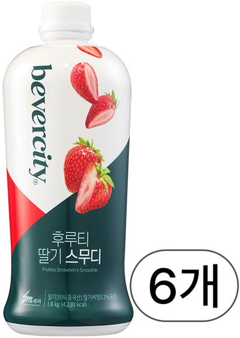 세미 베버시티 후루티 딸기, 1.8kg, 6개