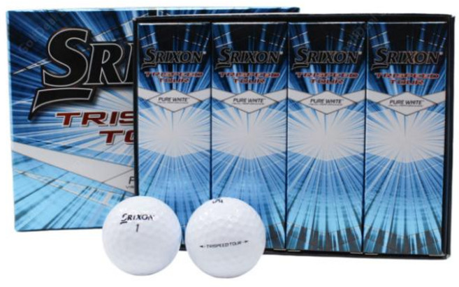 스릭슨 TRISPEED TOUR 골프공 정품 3피스 42.67mm, 퓨어화이트, 12개입, 1개