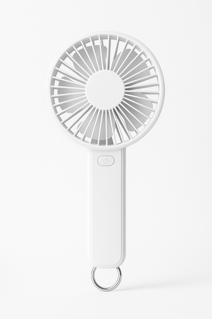 제이엔 휴대용 대형 핸드 선풍기 탁상 C타입, 화이트, 휴대용 선풍기