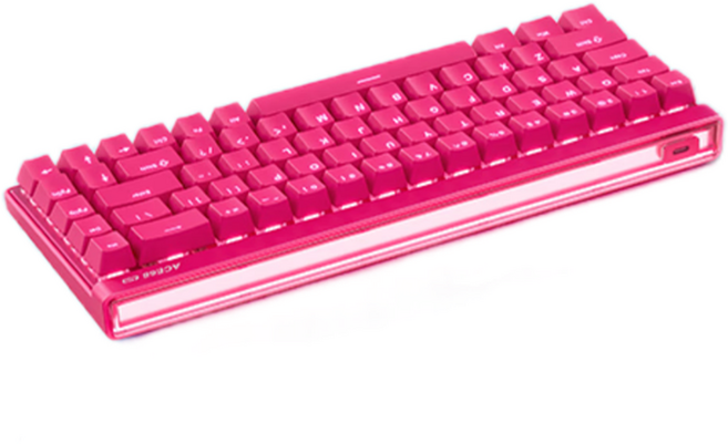 MCHOSE 에이스68 에어 유선 게이밍 키보드, 제조사축, 태산 마그네틱축, 베리 레드