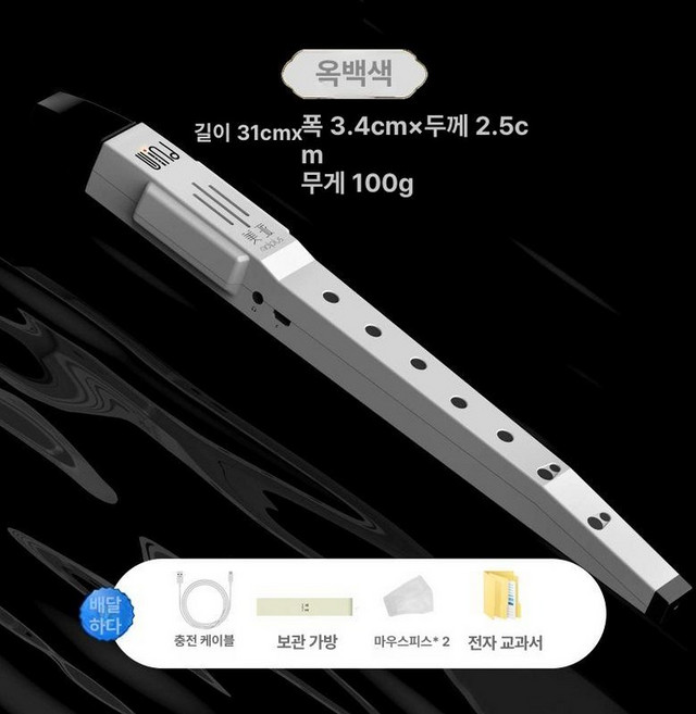 전자 리코더 초보자 악기 디지털, 1개, 완디 1세대 기본+예비 A