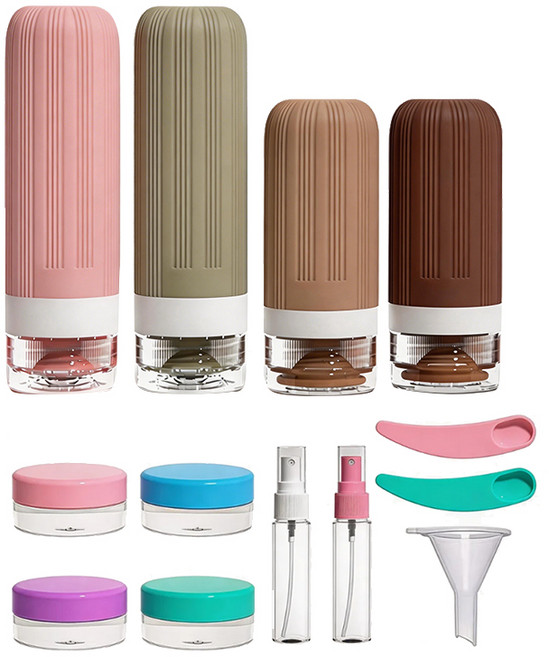 여행용공병 휴대용 실리콘 공병 실리콘 트래블 보틀 소량병 기내반입용 트래블 보틀, 1개, 색상-01