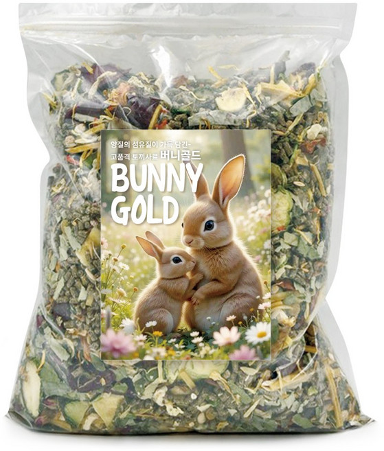 버니골드 토끼 종합 영양사료, 1개, 1.95kg