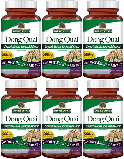 네이처스앤서 당귀 뿌리 500mg, 90정, 6팩 - 쿠팡