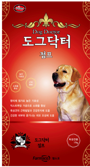 도그닥터 점프15kg 개사료 개사료대용량, 15kg, 1개, 곡물