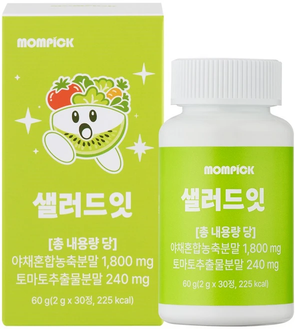 샐러드 잇 츄어블 캔디 식이섬유 정 정품, 1개, 30회분 - 쿠팡