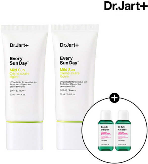 [닥터자르트] 에브리선데이 마일드 선 30ml 2개 (+시카페어 트리트먼트 로션 15mlx2)