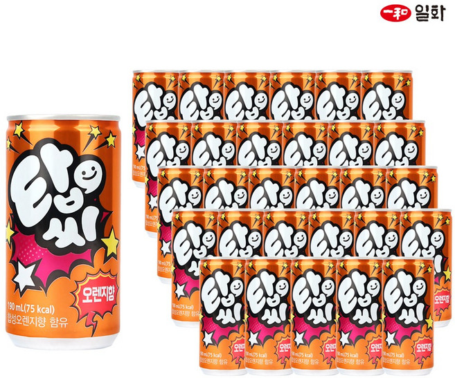 일화 탑씨 오렌지, 190ml, 30개
