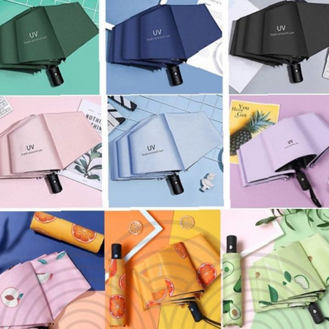 자동접이우산 자외선차단 경량 휴대용 양산 컬러 무지 심플 디자인 미니 여행용 우산 방수 방풍