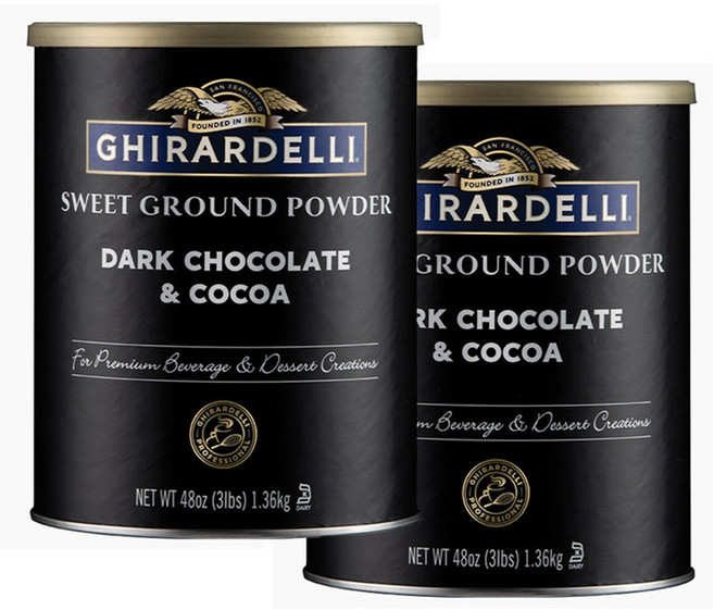 기라델리 스위트그라운드 다크 초콜릿 파우더, 1.36kg, 2개, 1개입