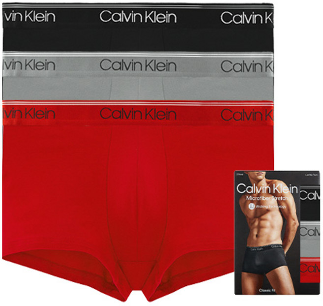 캘빈클라인 언더웨어 CK 남자 팬티 속옷 드로즈 사각 세트