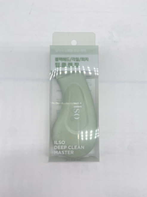 ILSO深層清潔按摩器 輕鬆去除黑頭粉刺 溫和去角質 改善暗沉膚色, 綠色, 1個