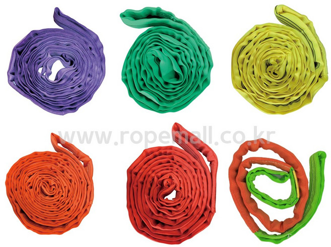 라운드슬링 원형 아이형 국산 슬링바 슬링벨트 크레인바, 1개, 원형(한줄이 이어진 타입), 3톤