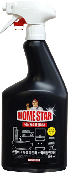 홈스타 욕실 청소용 클리너, 750ml, 12개