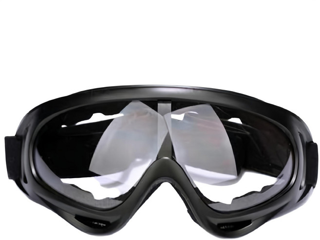 X400 運動護目鏡 防風防沙抗衝擊, 黑色