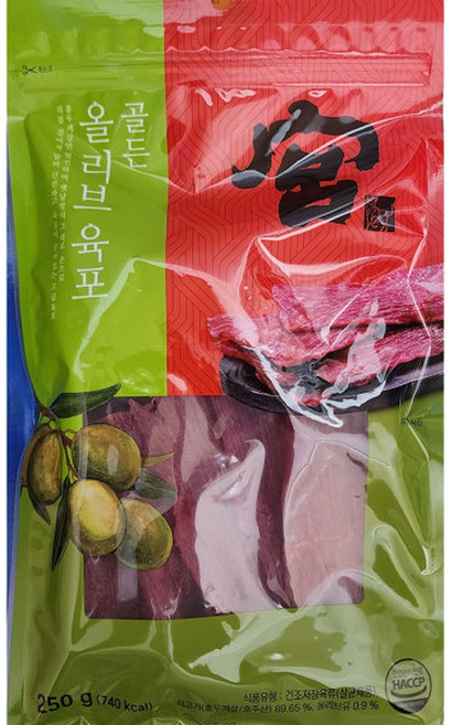 견우푸드 궁 골드 올리브 육포 250g, 1개