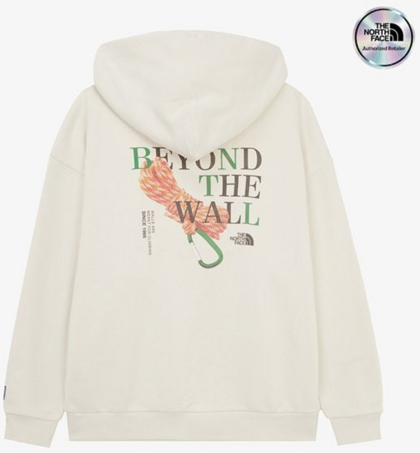 노스페이스 NM5PR55B 남성 카라비너 후디 CREAM KJV622 BVG993