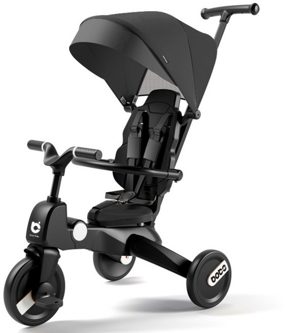 야야 유아세발자전거 보보 트라이크, 블랙(컵홀더 포함), 1개