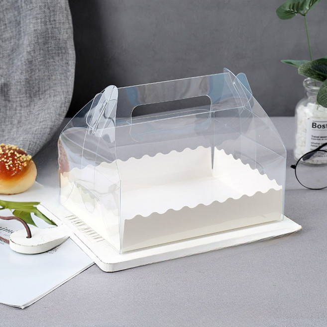 DD 투명미니쿠키박스 조각롤케이크상자 초콜릿디저트포장, 10개, 투명 3호