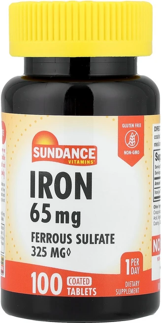 선댄스 비타민 철분 65 mg 100 코팅정, 1개, 100정 - 쿠팡