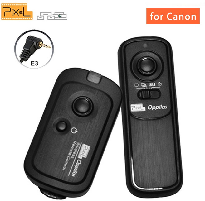 Pixel Oppilas RW-221 / E3 무선 셔터 Canon 700D 1200d Pentax, 1개, 한개옵션0