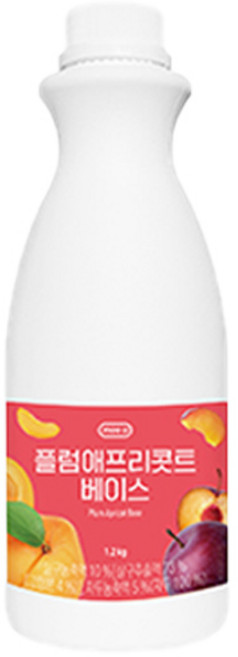 [특가할인]무디 플럼애프리콧 베이스 1.2KG 자두 살구 에이드 (소비기한 26.06.16), 1개, 1.2L