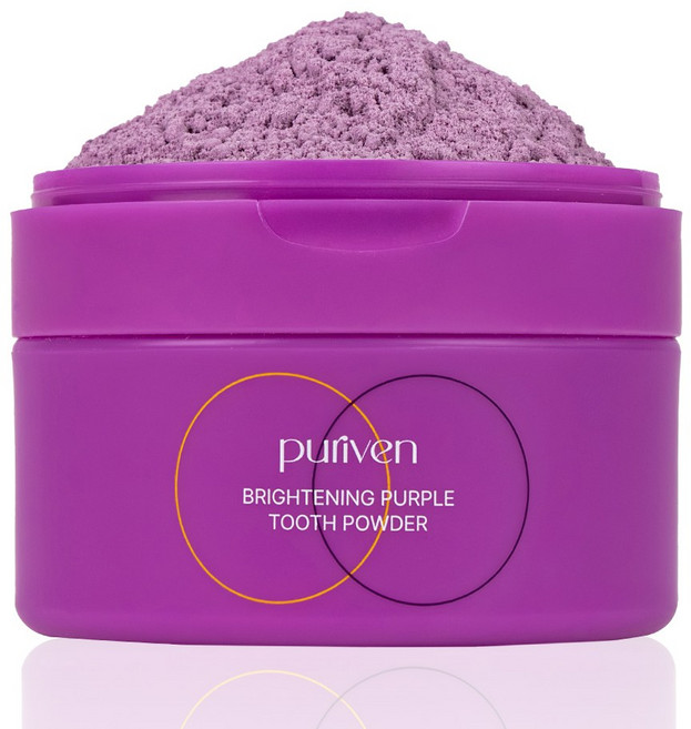 [본사 정품] 퓨리븐 퍼플 가루 치약 보색브라이트닝 가루 치약, 40g, 1개