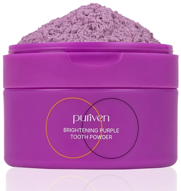 [본사 정품] 퓨리븐 퍼플 가루 치약 보색브라이트닝 가루 치약, 40g, 1개 - 쿠팡