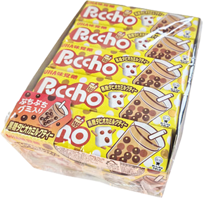 푸쵸 스틱 캔디 흑당밀크티, 10개, 50g