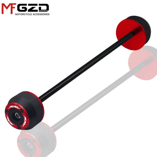 오토바이 전면 후면 휠 액슬 포크 크래시 슬라이더 보호대, 5. Front Rear-Red MT03, 1개