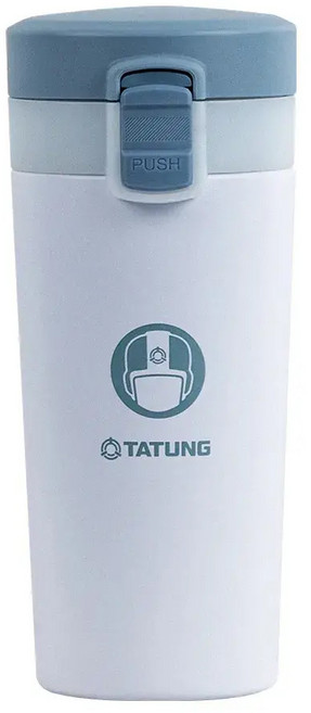 TATUNG 輕巧廣口不鏽鋼保溫杯 TVB-370, 藍, 1個, 370ml