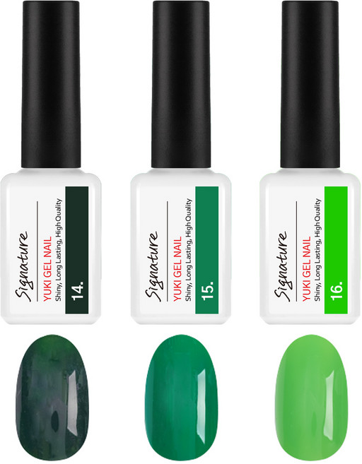 유키 시그니처 컬러젤7g 3종세트_5호(No.014~016), 1세트, 시그니처 컬러젤7g 3종세트 5호(No.014~016)