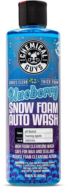 케미컬 가이즈 CWS 110 허니듀 스노우 폼 세차 비누(폼 대포 총 또는 버킷 워시와 함께 작동) 트럭 오토바이 RV 등에 안전 128온스(1갤런), 16 Fl Oz (Pack of 1), BLUEBERRY, 1개