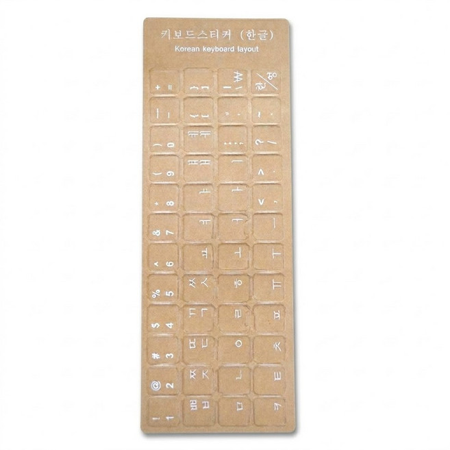 티놀지 한글 한국어 키보드 스티커 자판, 투명(G-KKS-T1), 1개