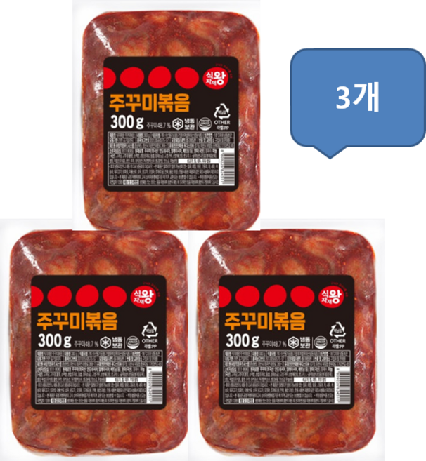 바이오마켓_식자재왕 주꾸미볶음 300g, 3개