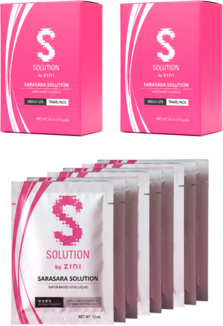 에스솔루션 지니 프리미엄 휴대용 여행용 젤 바디 마사지 로션 윤활제, 10ml, 20개