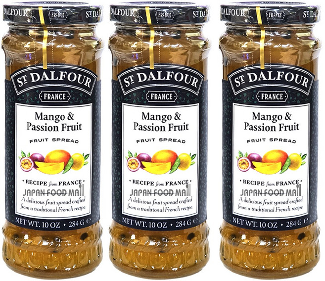 샹달프 망고 앤 패션프룻잼, 284g, 3개