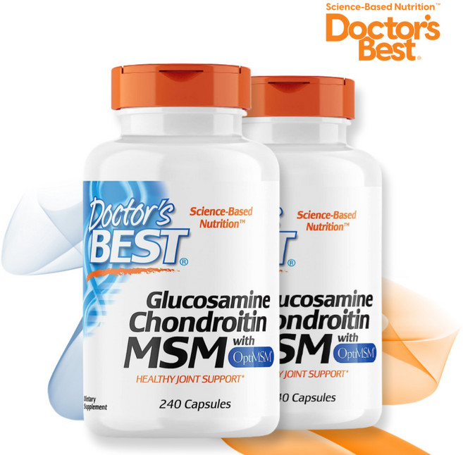 닥터베스트 글루코사민 콘드로이틴 240정 Doctor Best Glucosamine Chondroitin Msm with OptiMSM 2개팩, 2개