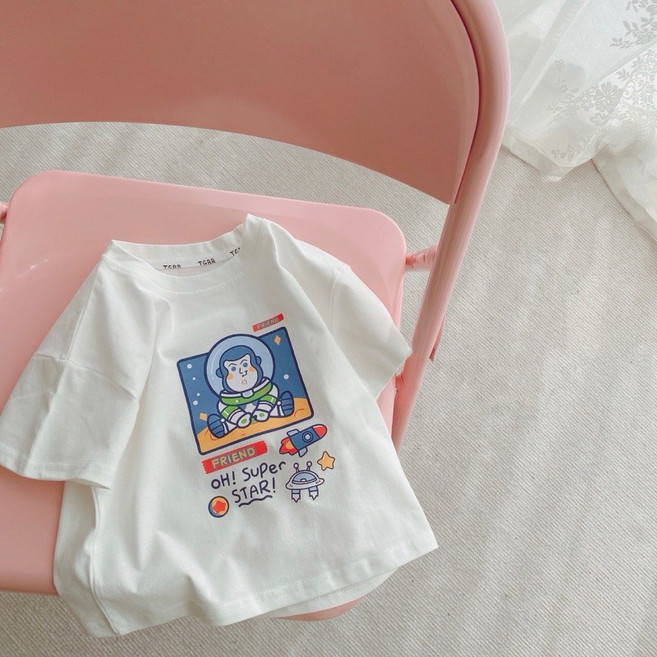 萱寶媽咪baby童裝館 027白猴子太空人短袖T恤