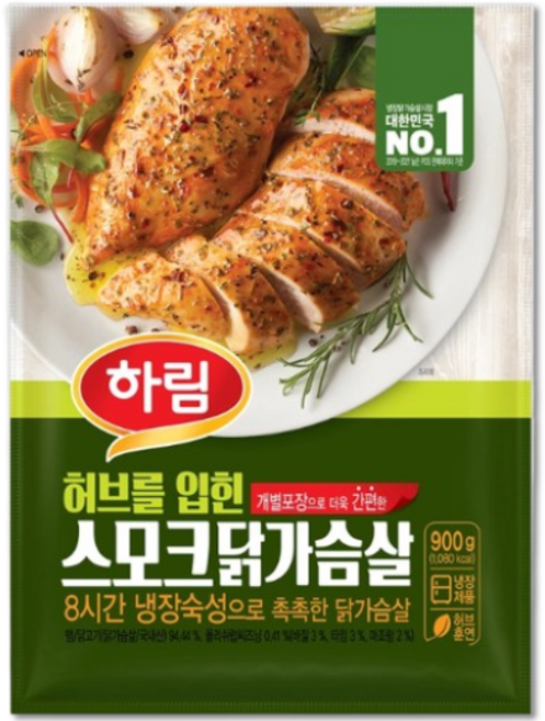코스트코 하림 허브를 입힌 스모크 닭가슴살, 900g, 1개