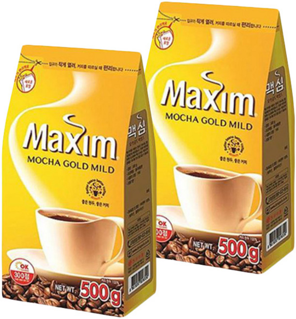 맥심 모카골드 마일드 리필 500gX2개, 2개, 1개입, 500g, 500g