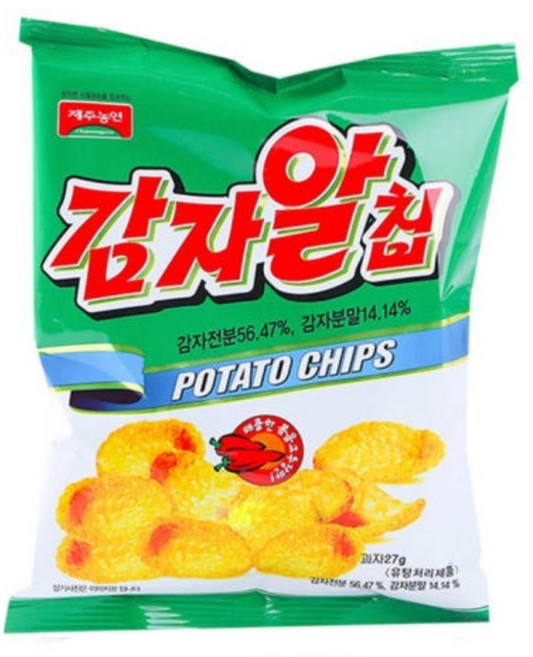 제주농연 감자알칩 매콤한 볶음 고추장맛, 27g, 80개