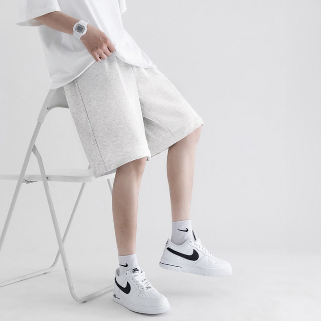 남녀공용 베이직 5부 와이드 트레이닝 반바지