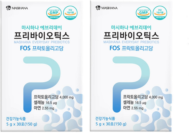 마시하나 에브리데이 프리바이오틱스 프락토올리고당 FOS유산균 30P, 150g