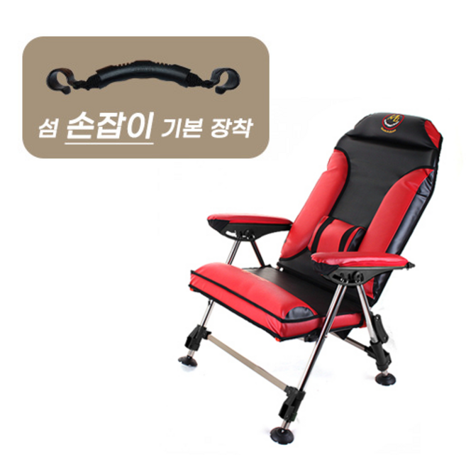 섬의자 프리미엄 골드 민물낚시 낚시의자 SM-C01, 블랙, 1개