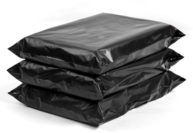 더담아 HDPE 택배봉투 블랙, HDPE(0.08) 블랙, 40x50+4(100장)