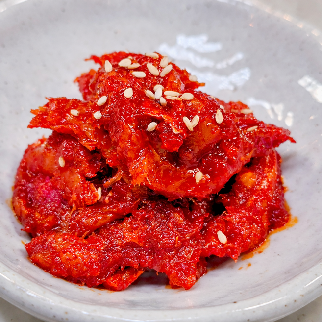 말자상회 강경 젓갈 명태회 무침, 500g, 1개