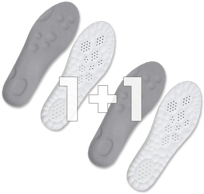 바디위즈 발편한 푹신한 운동화 작업화 쿠션 구름 깔창 1+1