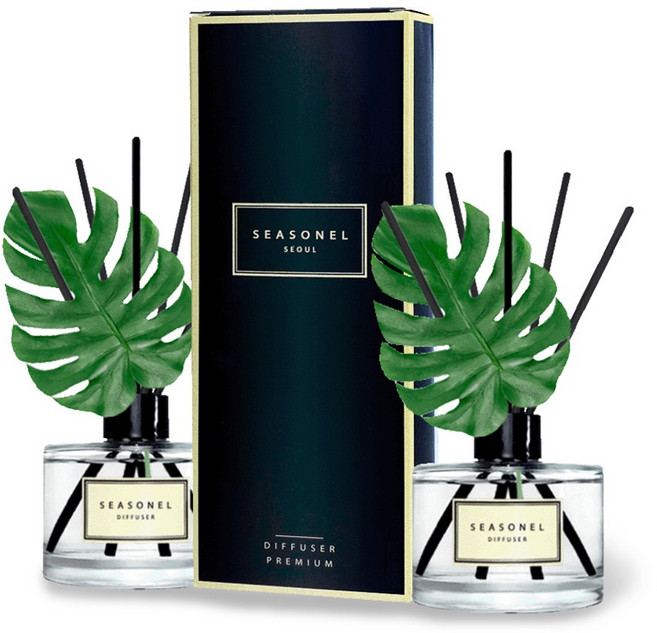 (1+1이벤트)시즈넬 플라워 디퓨저 200ml 몬스테라 조화, 프렌치라벤더향